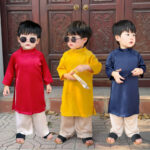 bộ áo dài bé trai bé gái Fbaby thiết kế trơn — sản phẩm mình lưu trong bộ sưu tập Đồ dùng cho bé